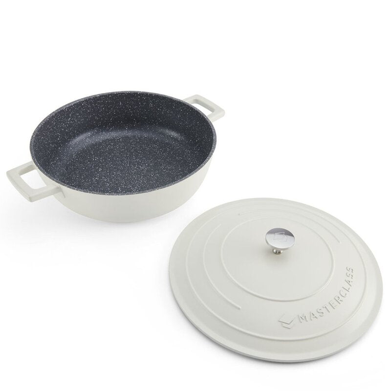 Cast Aluminium lav gryte 4L 29 cm krem