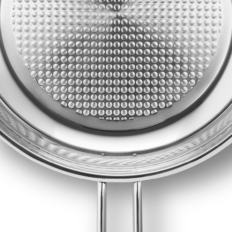 Stainless Steel stekepanne 24 cm honeycomb