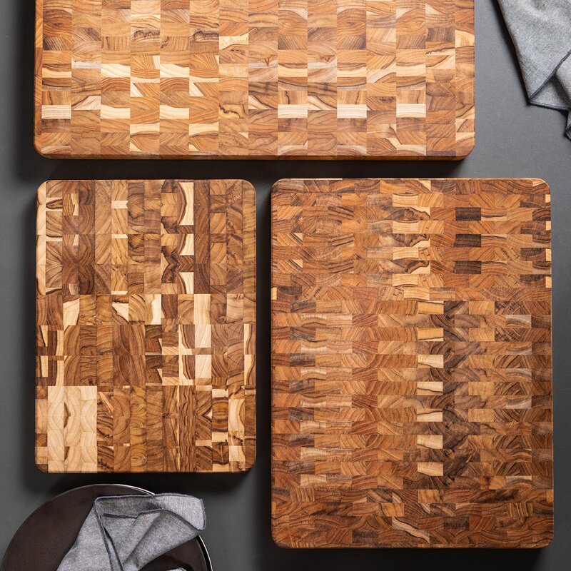 Wooden board skjærefjøl 60x40 cm teak