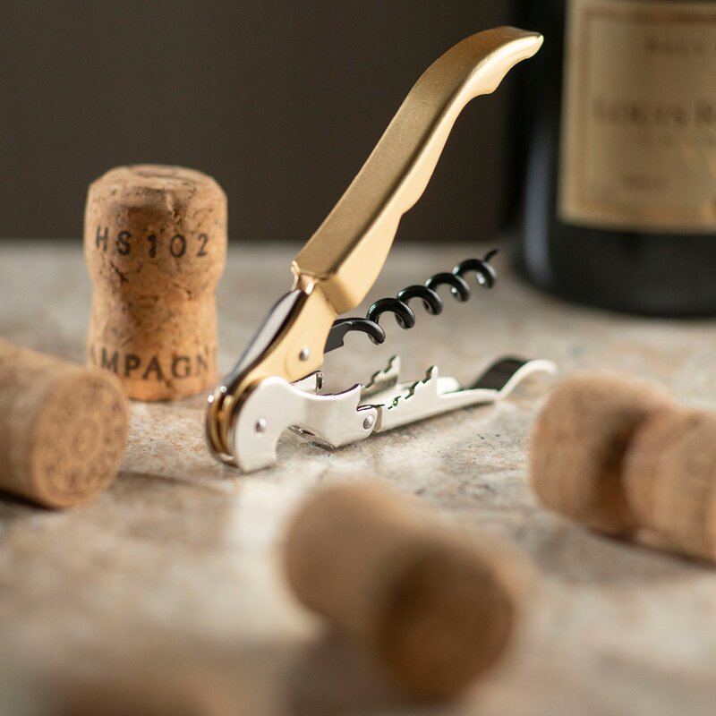 PWC Pulltaps Basic 2F vin- og champagneåpner gull