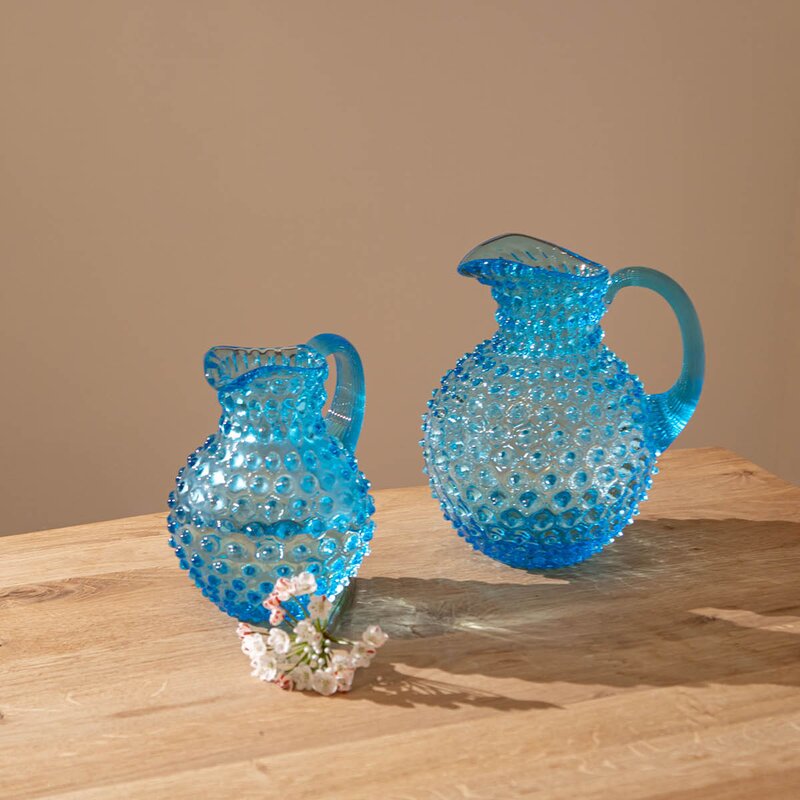 Hobnail karaffel 2L azure