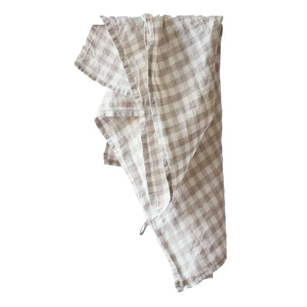 Kjøkkenhåndkle 50x70 cm gingham natural