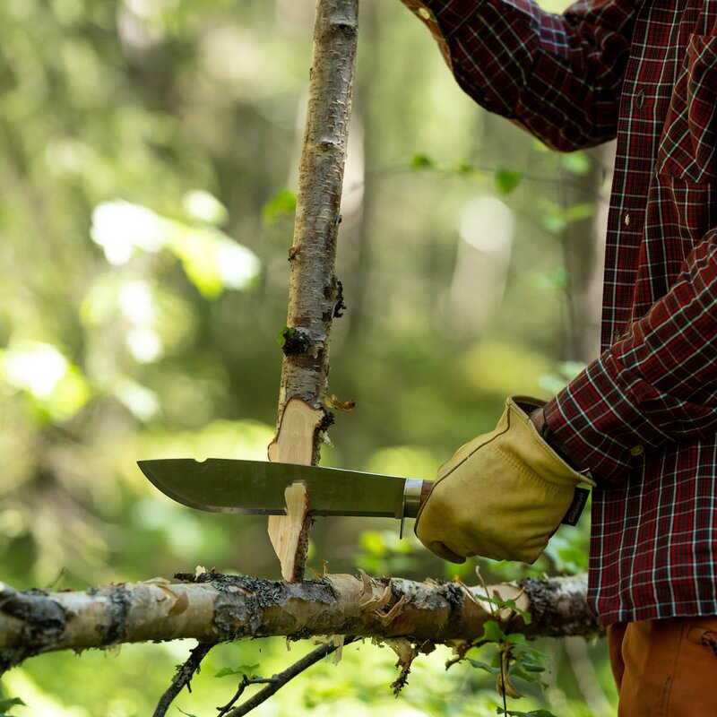 Villmarka stor kniv 36 cm oliventre