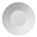 Hvit Riflet dyp tallerken 24 cm