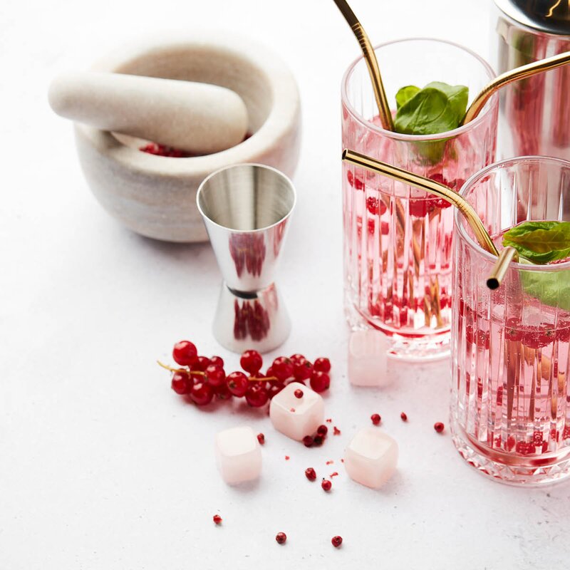 Cocktailmålebeger  8 cm stål