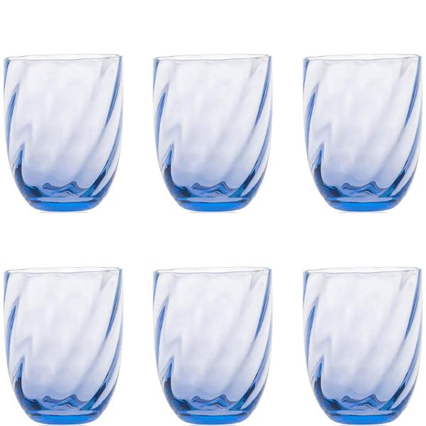 Marika glass 20 cl 6 stk light blue