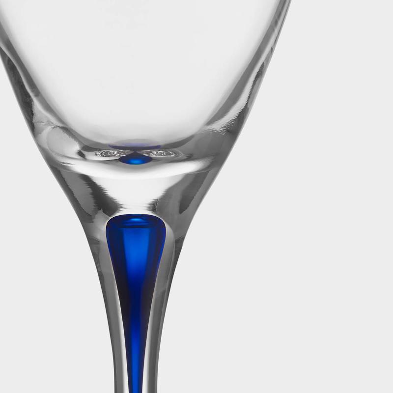 Intermezzo vannglass 47 cl blå