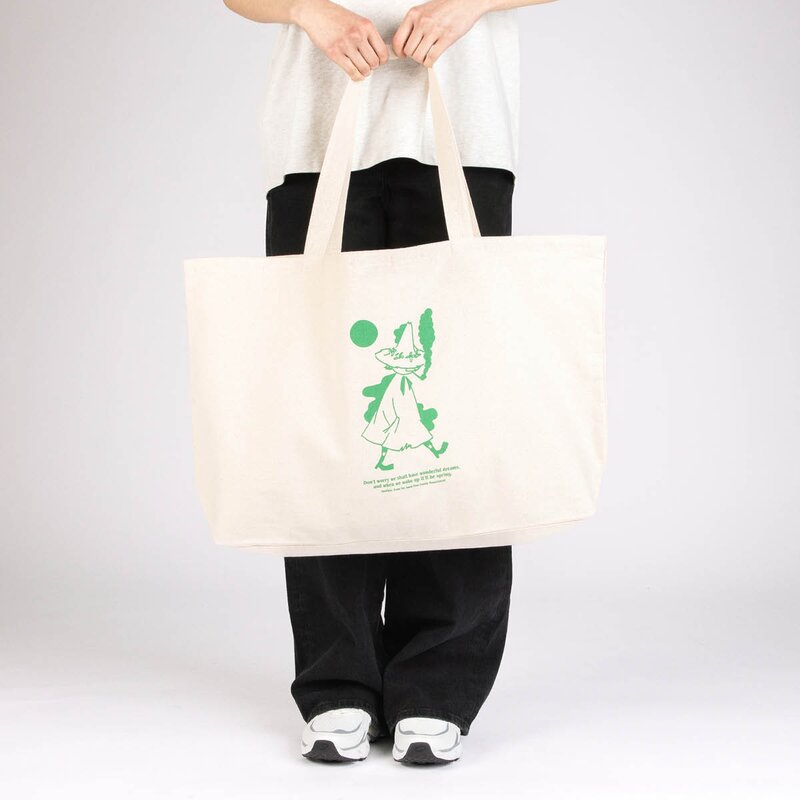 Mummi handlenett XL 65x41 cm Snusmumrikken beige