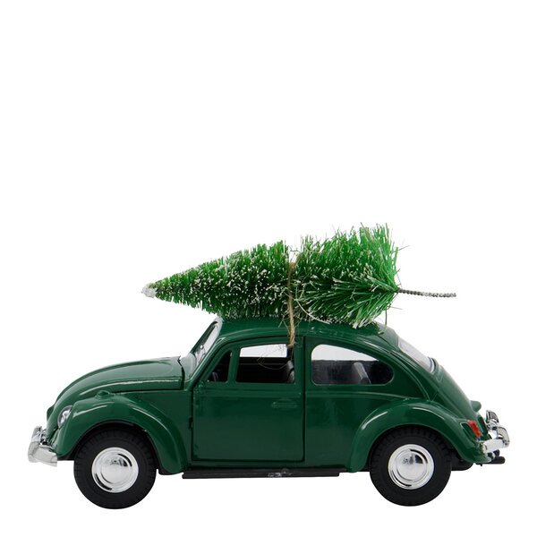 Xmas car dekorasjon 12,5 cm grønn