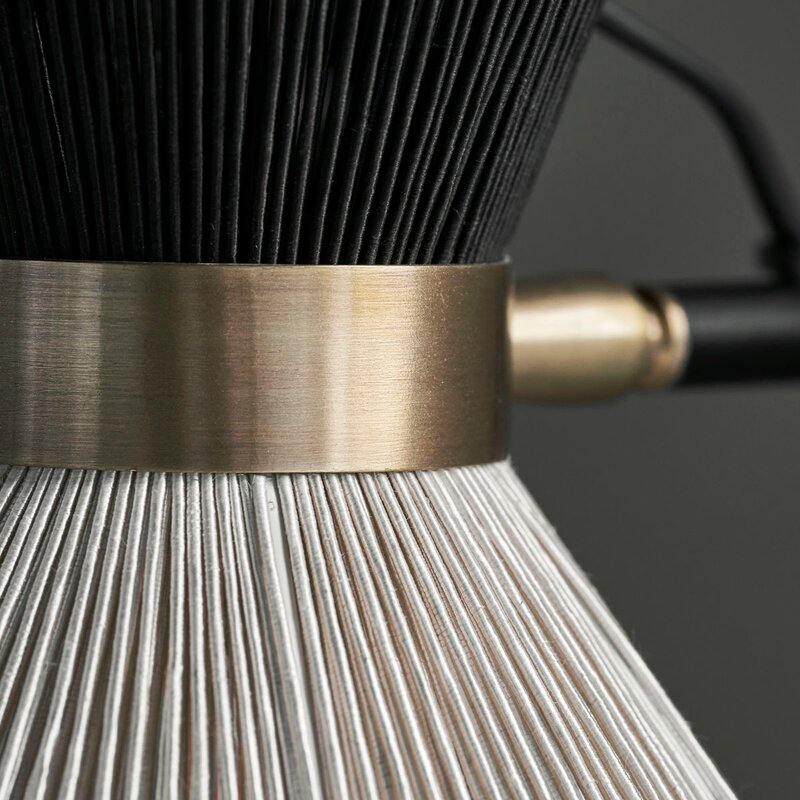 Cord bordlampe 56 cm svart