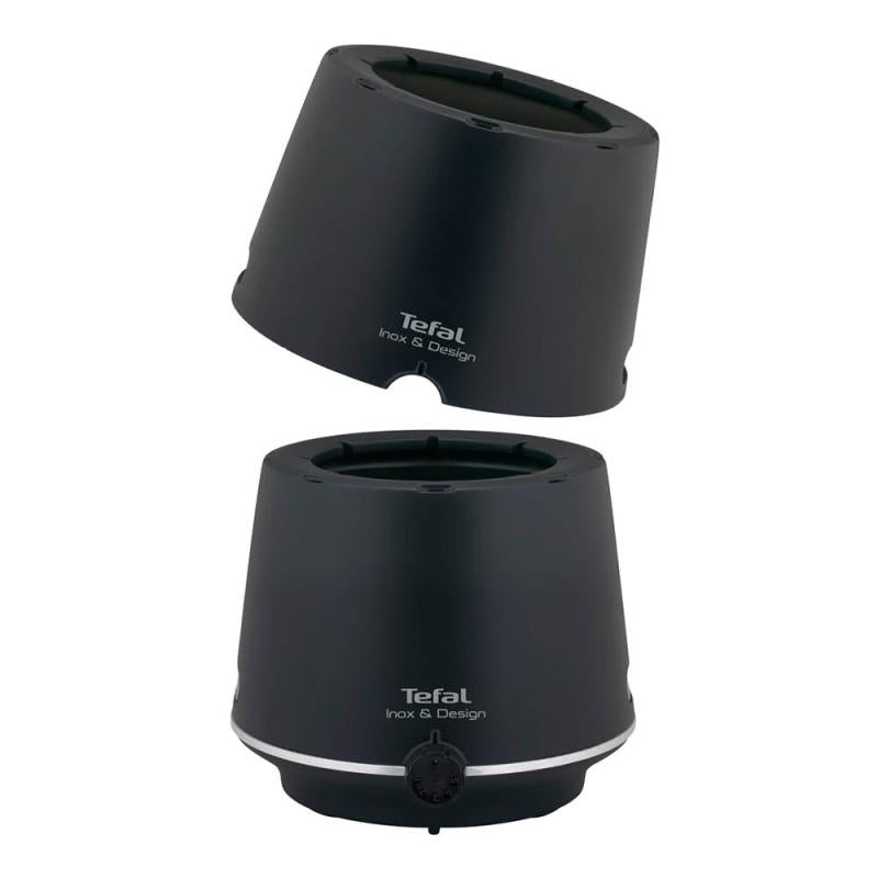 Inox & Design fondue med 8 fonduegafler svart