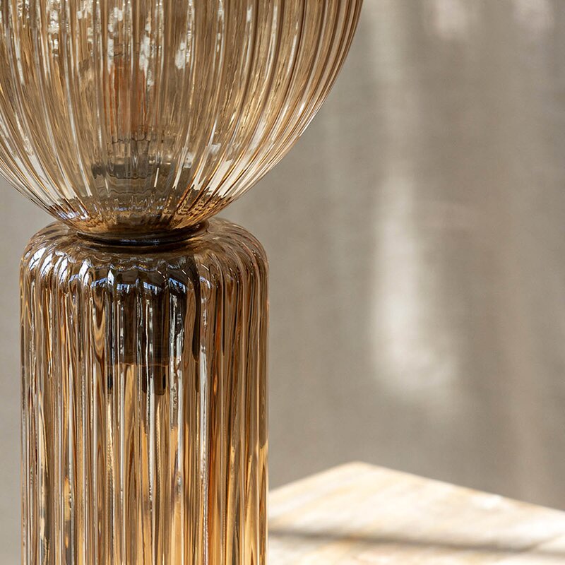 Toulipa bordlampe 40 cm amber
