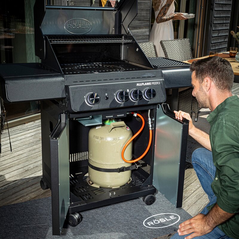 AllFlame Peer 3 gassgrill 13500W svart