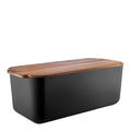 Tools brødboks med bambuslokk 42x19x15,5 cm svart