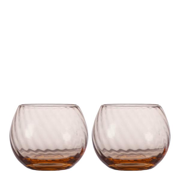 Opacity vannglass 22 cl 2 stk fersken