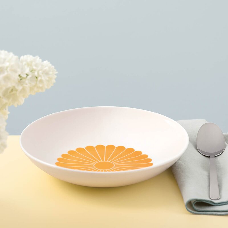 Fleur soleil pastaskål 24 cm 62 cl gul