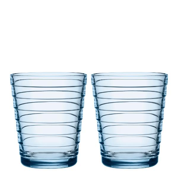 Aino Aalto glass 22 cl 2 stk aqua