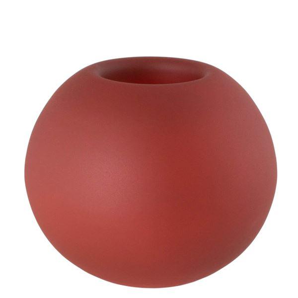 Boblen telykt 10 cm rød matt