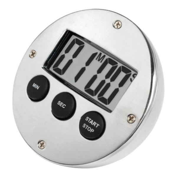 Digital timer aluminium sølv