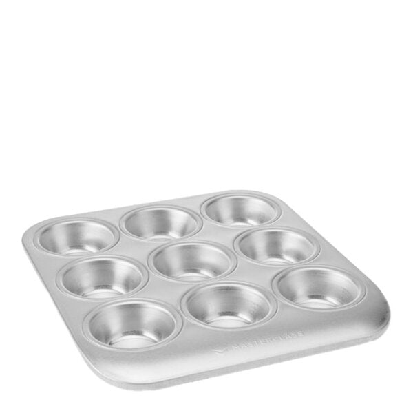 Recycled Aluminium muffinsbrett for 9 muffins 24x22 cm
