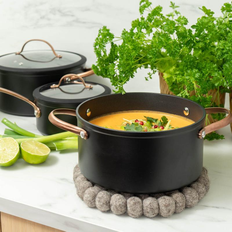 Black copper gryte 3L kfcc keramisk svart/kobber