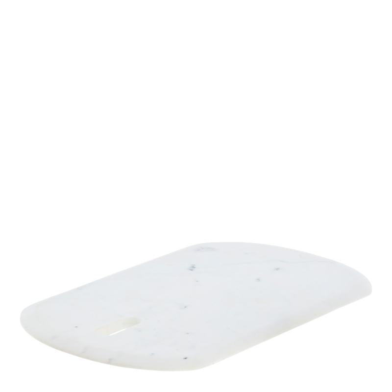 Ellia skjærebrett 45x30 cm hvit marmor