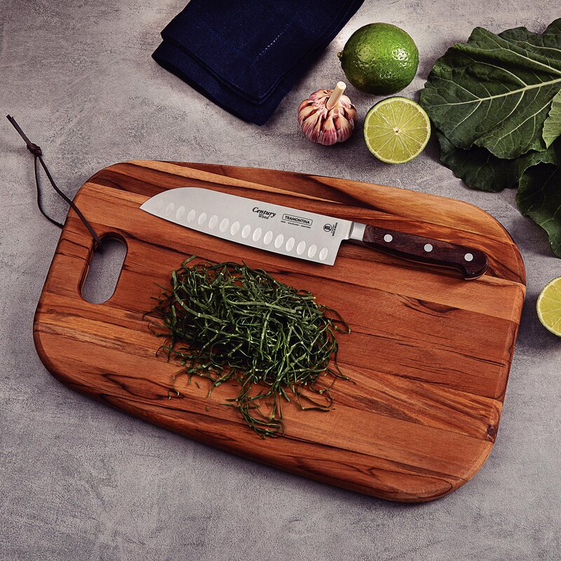 Polywood santokukniv 18 cm brun