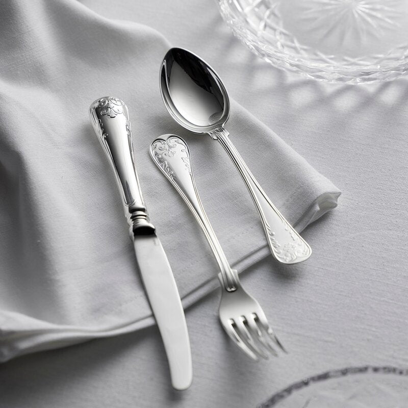 Gammal Fransk dessertskje/barneskje 16,2 cm 830