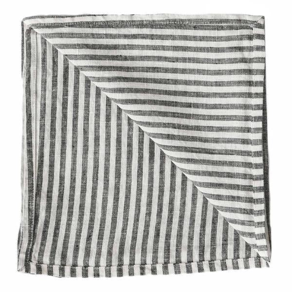 Serviett 45x45 cm gingham grey/white