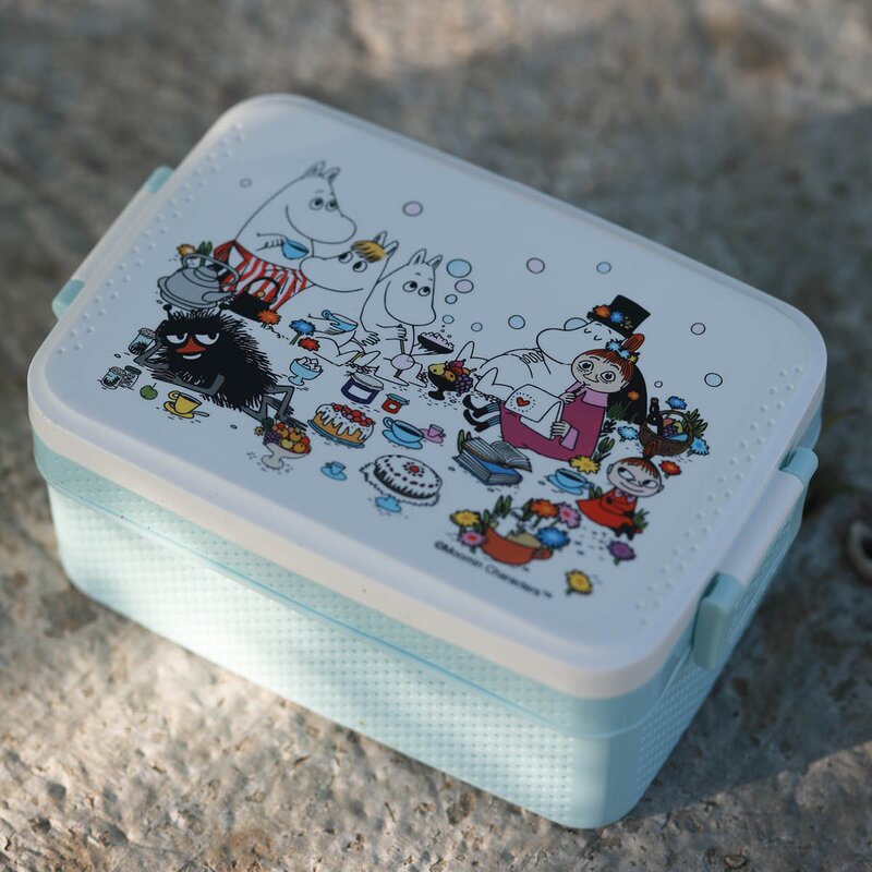 Mummi piknik matboks 18,5x12 cm blå