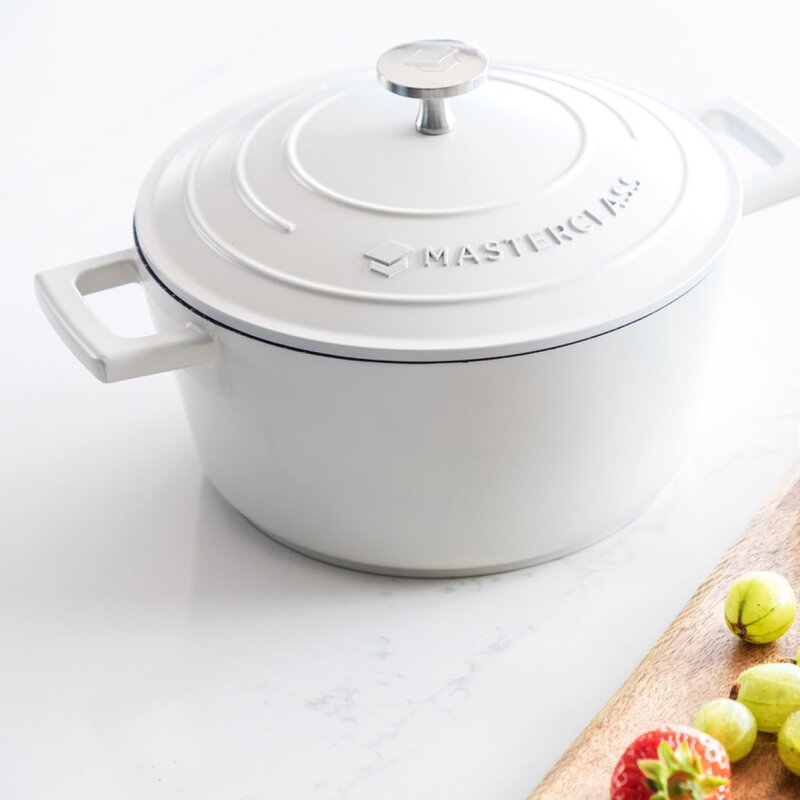 Cast Aluminium gryte 2,5L 21 cm krem