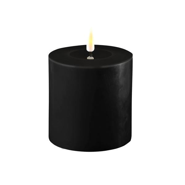 LED kubbelys 10x10 cm svart