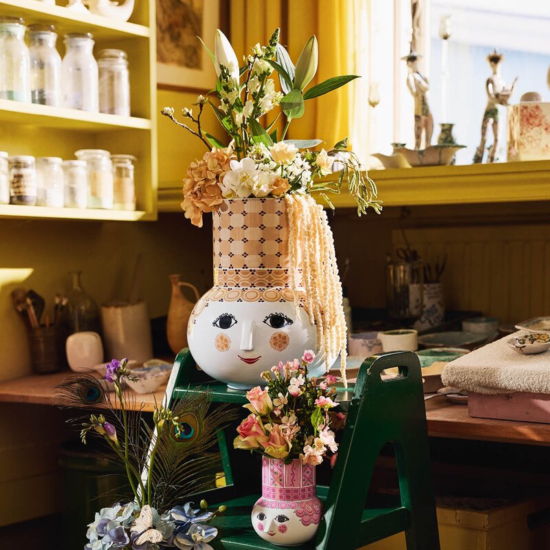 Olga vase 35 cm sand