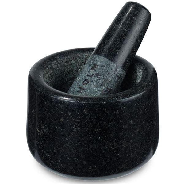 Morter Ø12 cm granitt