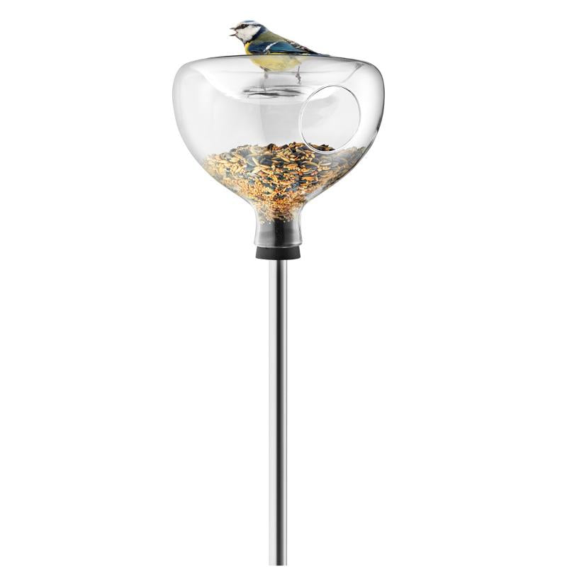 Fuglebrett i glass med bad 96x21,5 cm