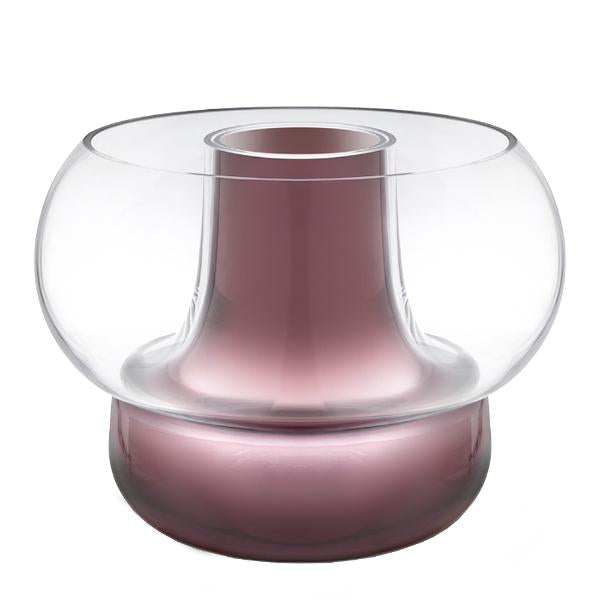Cado vase H24 cm plomme