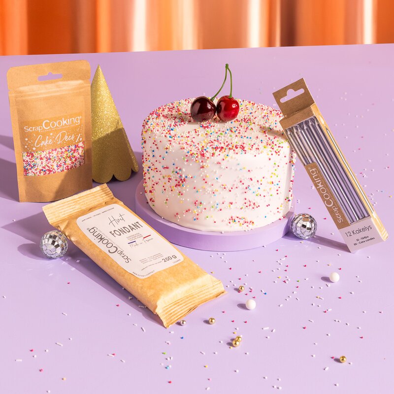 Fondant 430 g lokk hvit