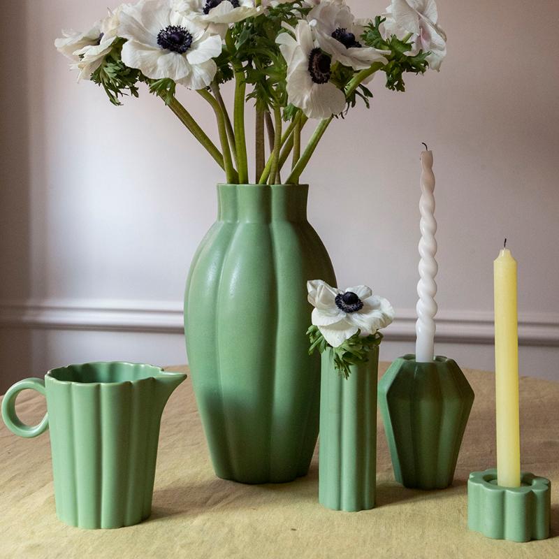 Birgit vase 17 cm olive