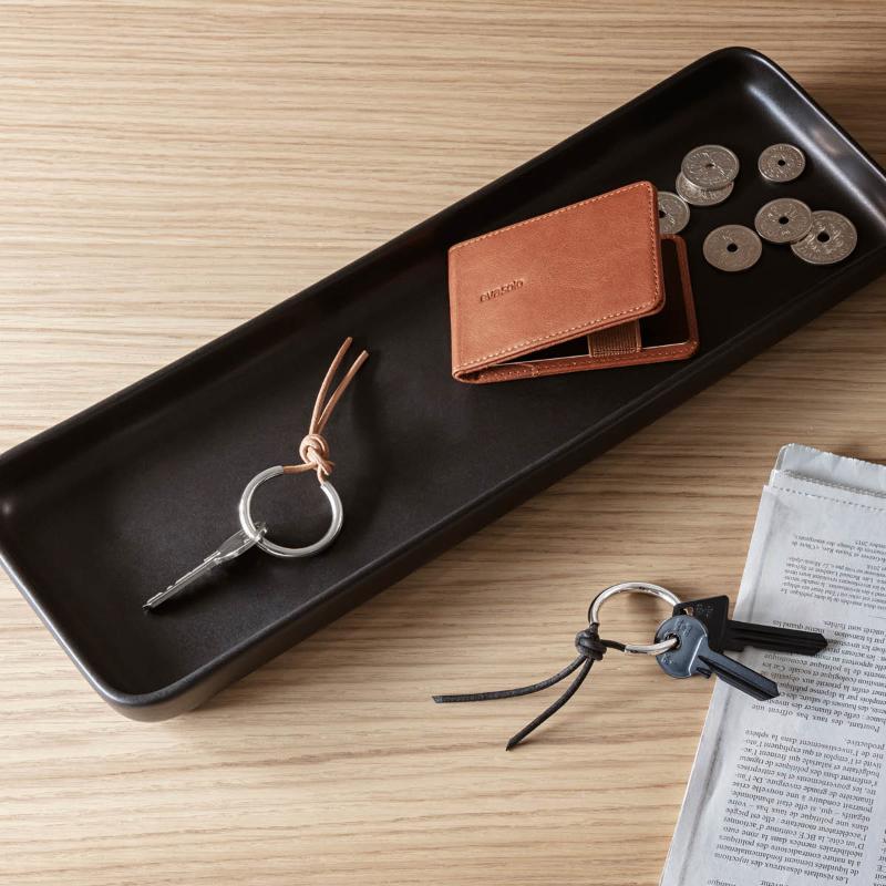 Nøkkelring 10x3,8 cm cognac