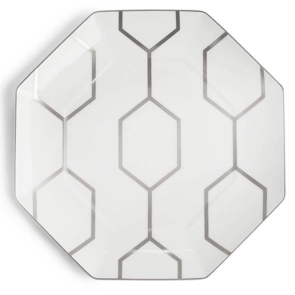 Gio Platinum tallerken åttekantet 23 cm