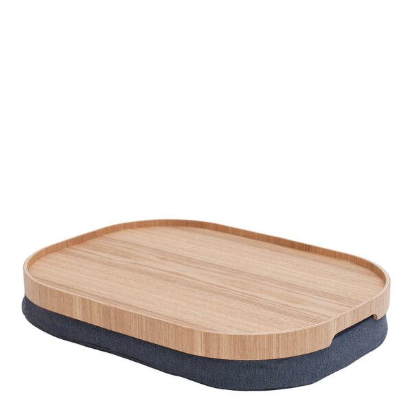 Curveline knebrett anti-slip 47x34 cm piltre/grå
