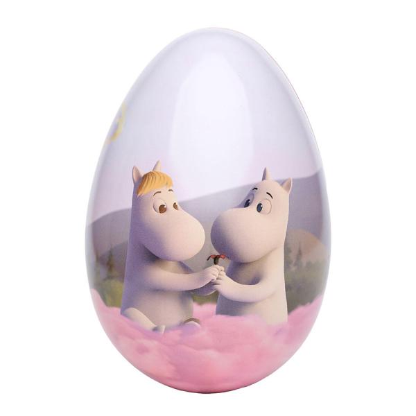 Påskeegg metall 15 cm rosa sky