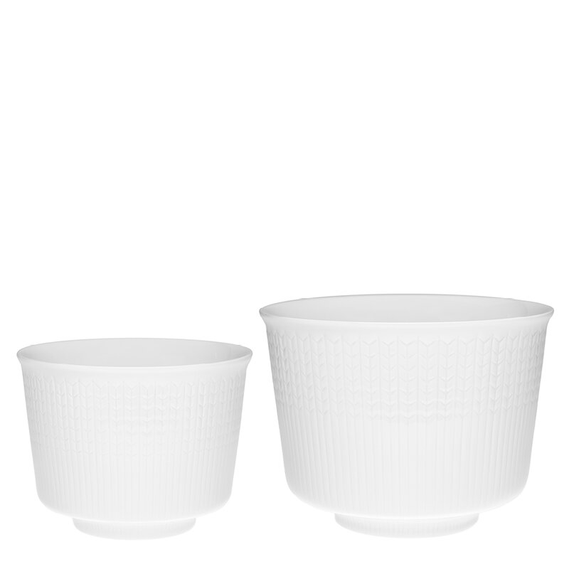 Swedish Grace blomsterpotte 20x15 cm snø/hvit