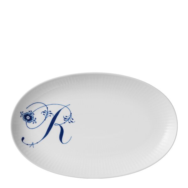 Alfabet tallerken oval R 23 cm