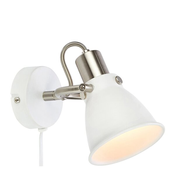 Alton vegglampe 20 cm hvit/krom