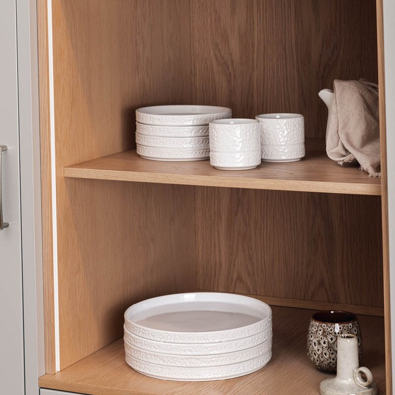Servisen C tallerken 25 cm 4 stk hvit