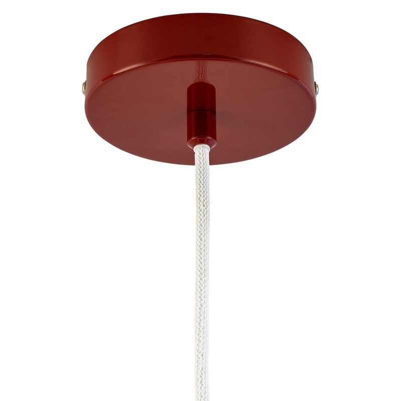 Haipot pendel 15 cm mørkerød