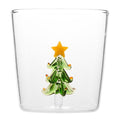 Jul vannglass med figur 35 cl juletre