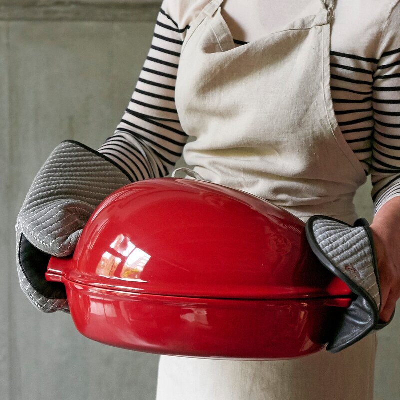 Stor roaster 41,5x27,5 cm 9L rød