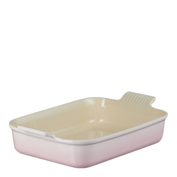 Heritage rektangulær form 32x24 cm shell pink